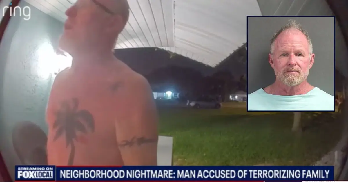 'I thought we were gonna die': Man starts banging on door of random house making threats, goes around back and tries to break glass sliding door, terrifying re…