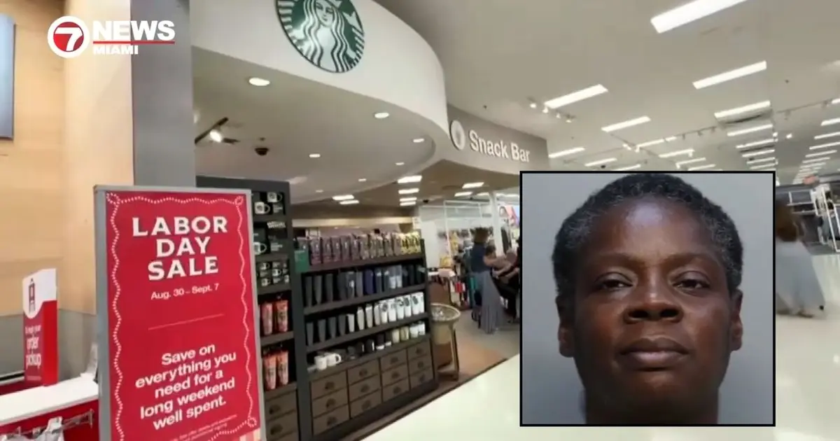 Woman attacks random teen inside Target Starbucks and pummels him with cellphone, then calmly sits down as if nothing happened: Police