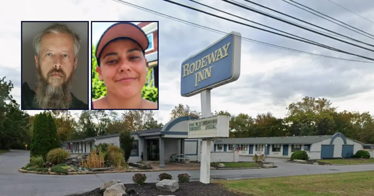 Man used seat as leverage to choke wife's fiancee to death in car outside motel and buried her on the bank of a creek: Cops