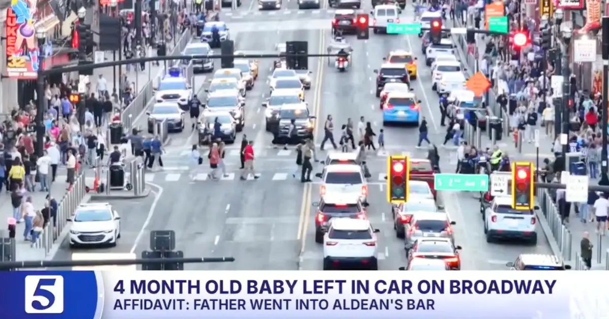 Father left his 4-month-old daughter alone in front seat of running car so he could wait in line at downtown bar: Police