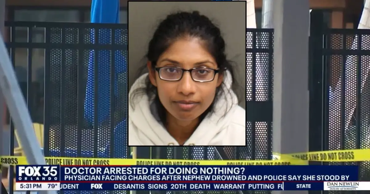 Doctor watched 7-year-old in her care 'actively drowning' in pool for at least 5 minutes, but did nothing to help: Cops
