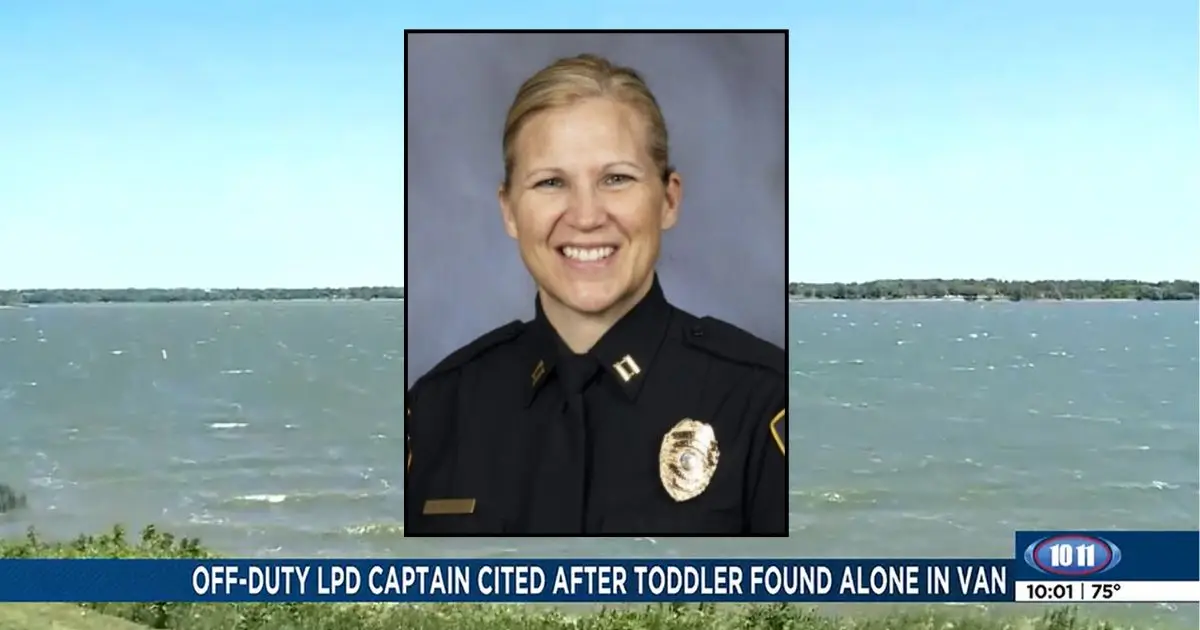 Off-duty police captain leaves 2-year-old daughter locked inside hot minivan while fishing at lake with partner: Cops