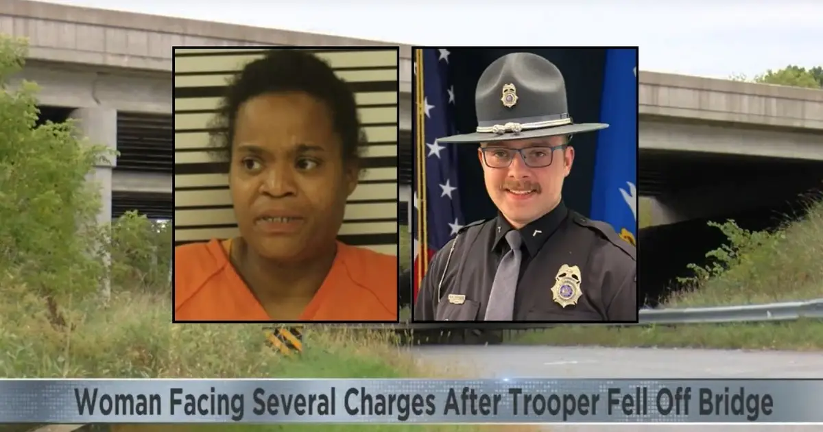 Woman randomly said she 'did not hit anybody' after leading police on 125 mph chase that left trooper seriously injured: Cops