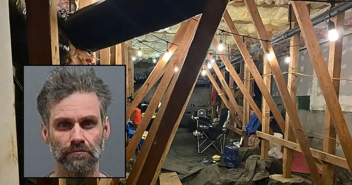 'Heard strange noises': Man secretly lived in crawl space of family's townhome for months with a cache of knives and built his own kitchen