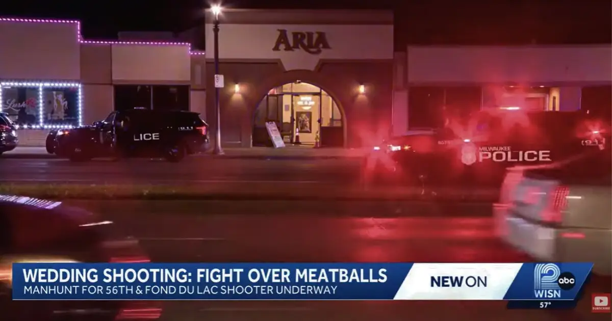 Groomsman eating meatballs with his hands at wedding leads to shooting that injured 2 people with bride stopping suspect from fleeing in SUV: Cops