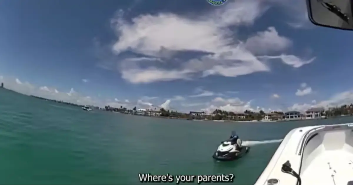 'Where's your parents?': Dad busted for letting 8-year-old son drive a Jet Ski by himself, cops say