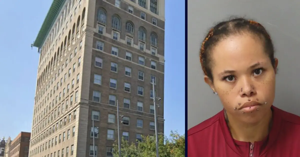 'Naked and alone': Mom left kids ages 3 and 5 to fend for themselves in dirty 14th-floor apartment with broken window exposing them to a deadly drop, cops say