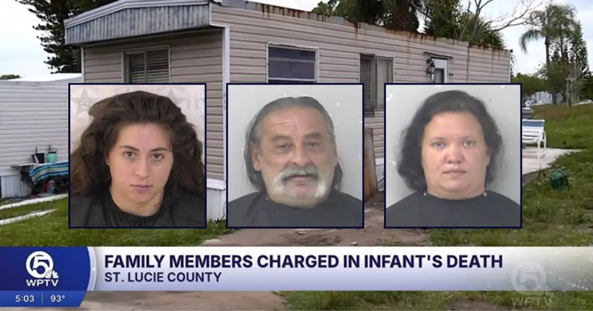 'Nobody gives a f— about this baby': Family only fed infant twice a day with 'watered-down milk' causing ribs to stick out more than stomach, cops say