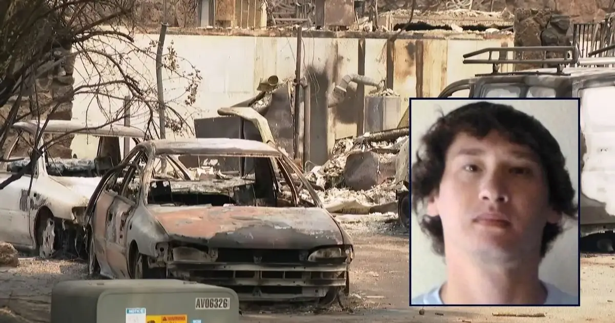 Son who killed dad over washing dishes sparks wildfire using matches and butane, leading to the most 'devastating' and destructive blaze in city's history: Pol…