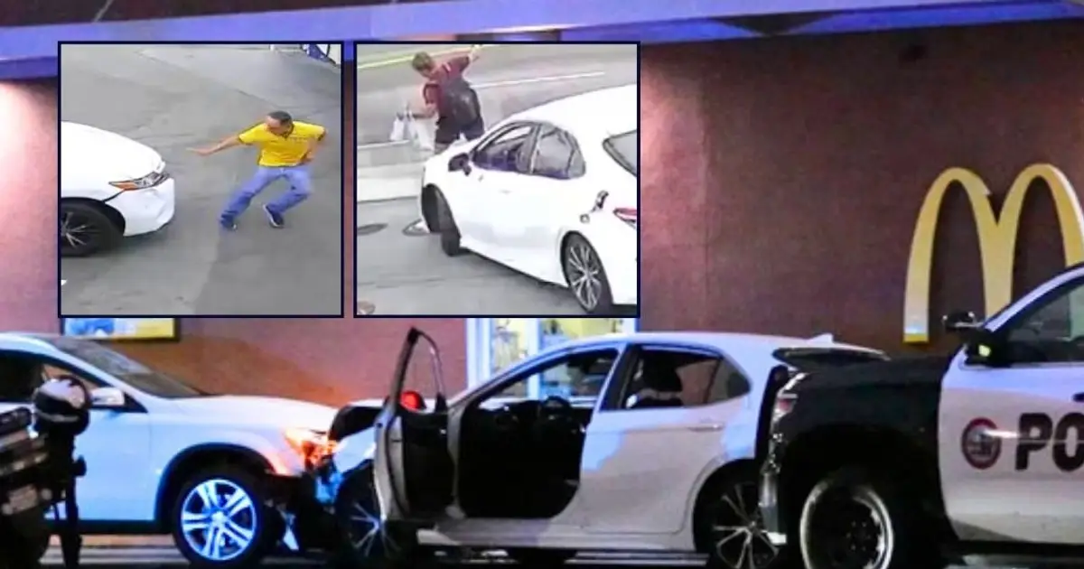 Chaos in McDonald's drive-thru line as carjacker slams into people waiting for food, teen 'launched' 20 feet and 7 others injured during evening Camry rampage:…