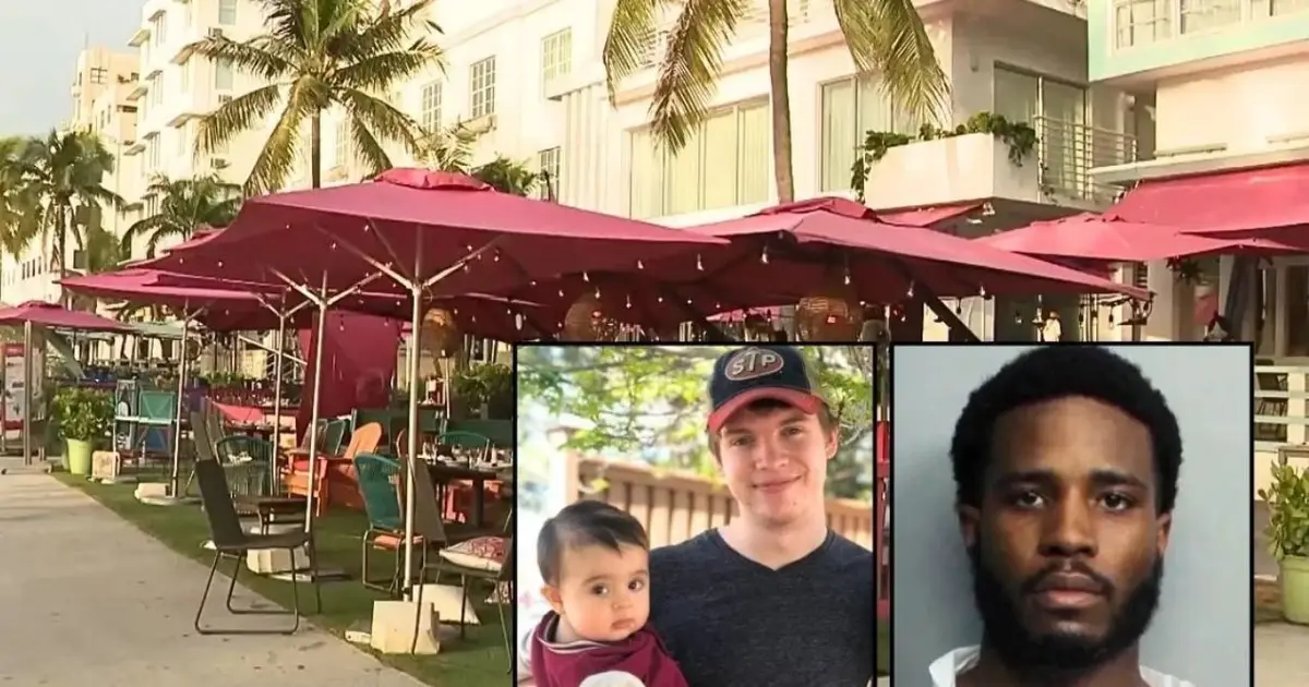 Dad died protecting baby from stranger who pointed gun at him at sidewalk cafe, now his killer is headed to prison