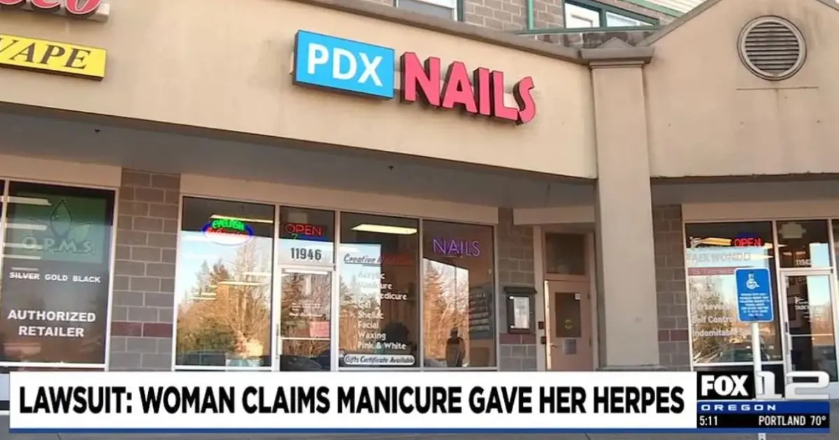 Nail salon accused of giving a customer herpes during a manicure — again