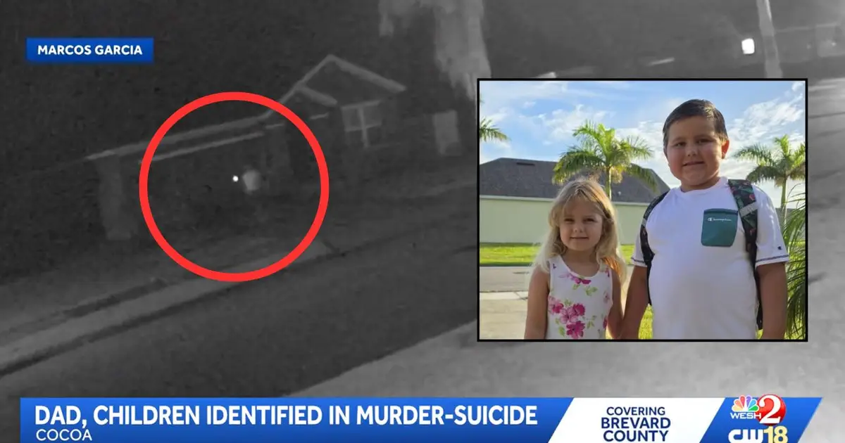 Dad captured on camera with flashlight around house hours before mom finds 2 children dead during custody exchange, police say