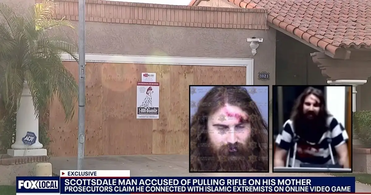 Son who plays video games 60 hours a week became 'fed up' with mom during fight about 'entitlement' to house, admits to pointing assault rifle at her and pulli…