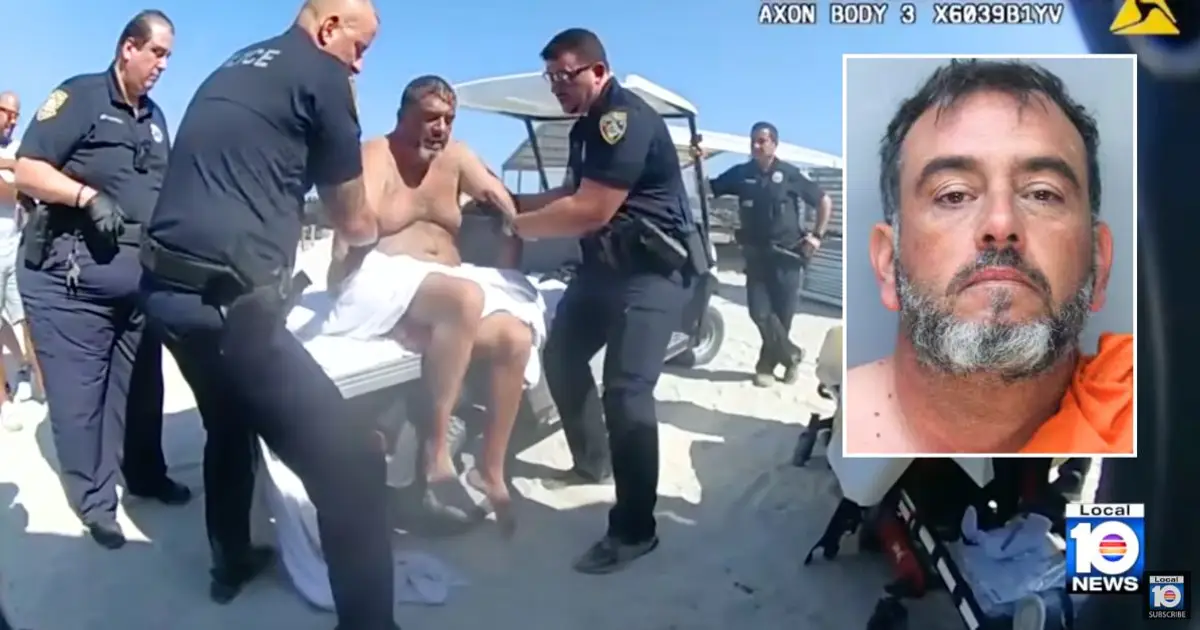 'I'm going to kill you': Man charges beachgoers with drill after being told he can't sit on a chair, cops say
