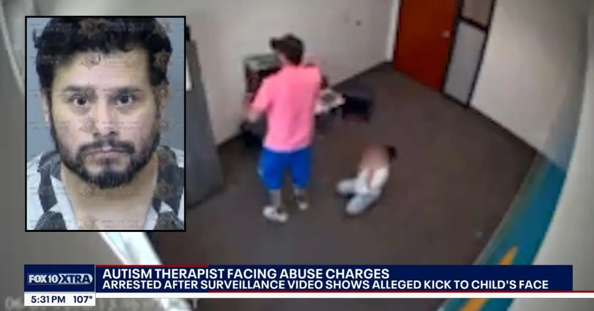 Behavioral therapist claimed he 'accidentally' kicked 5-year-old with autism in the head, but video showed otherwise: Police