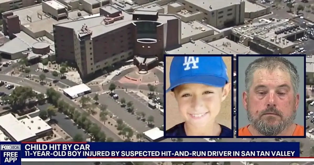 Little boy riding push scooter gets 'barreled into' by pickup driver who left the child 'on the burning asphalt' as his mom heard 'blood-curdling screams': Fam…