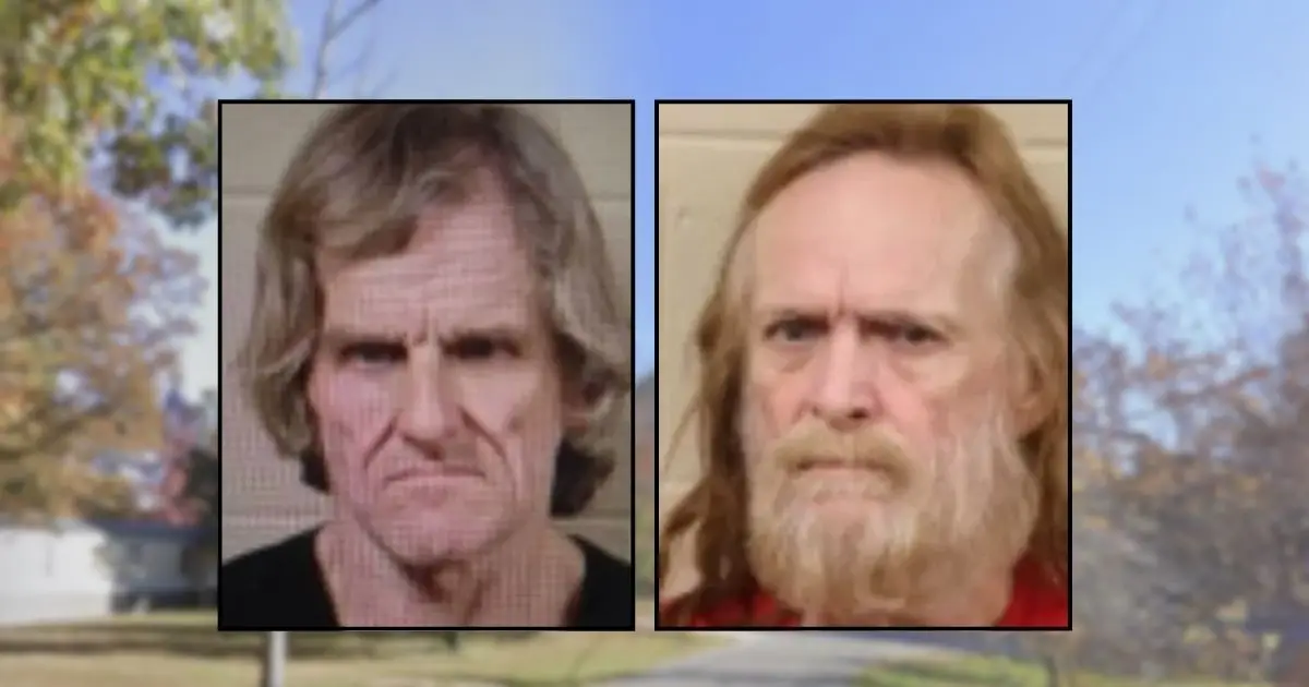Men accused of restraining a child to a bed refused to let authorities inside and learned the hard way that they should have opened the door: Police