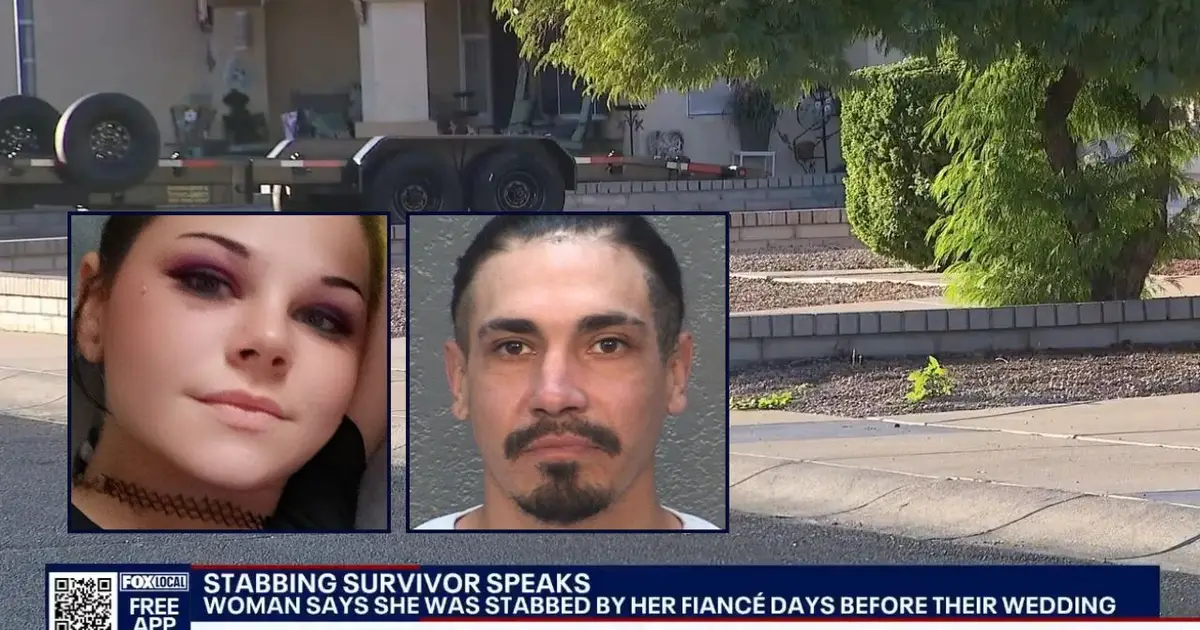 'Go to sleep': Fiance plunges scissors into bride-to-be's face and neck weeks before wedding after she refuses to lie down, cops say