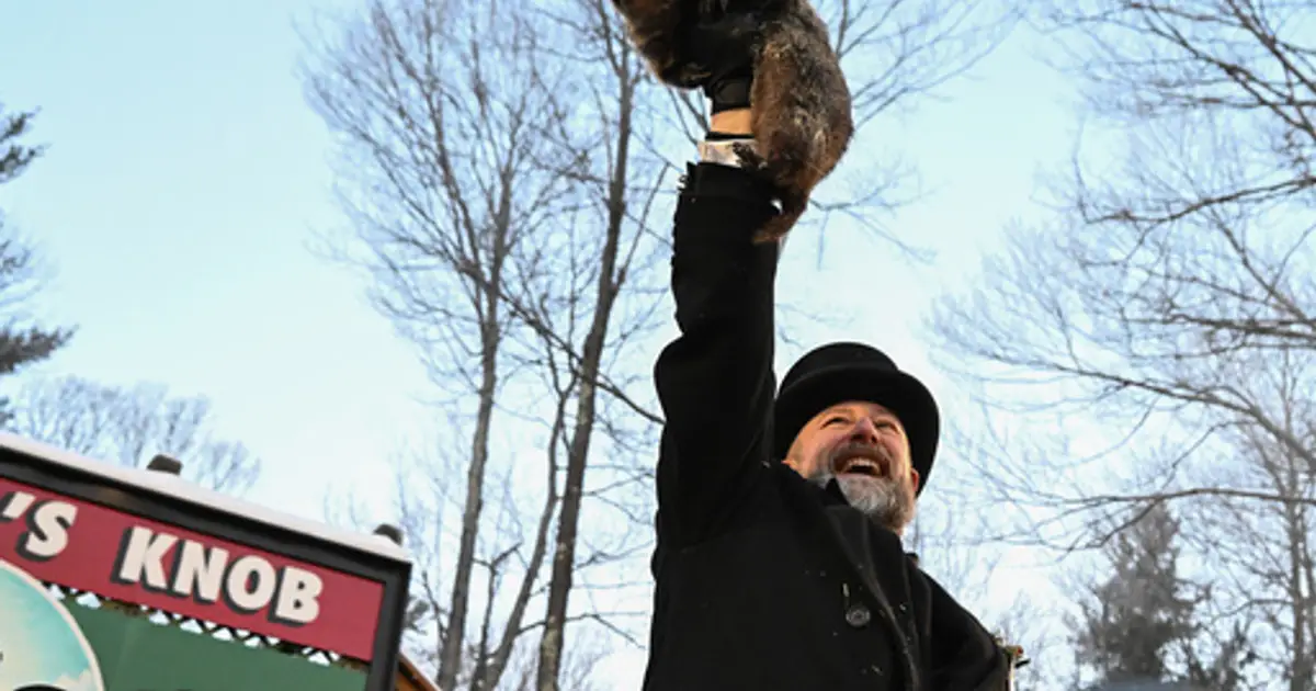 Punxsutawney Phil is said to have seen his shadow , forecasting 6 more weeks of wintry weather