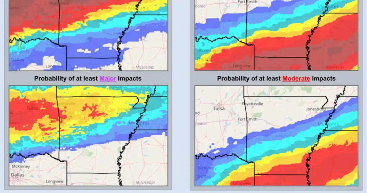 Arkansas braces for a boatload of snow and ice , Arctic temps through early next week