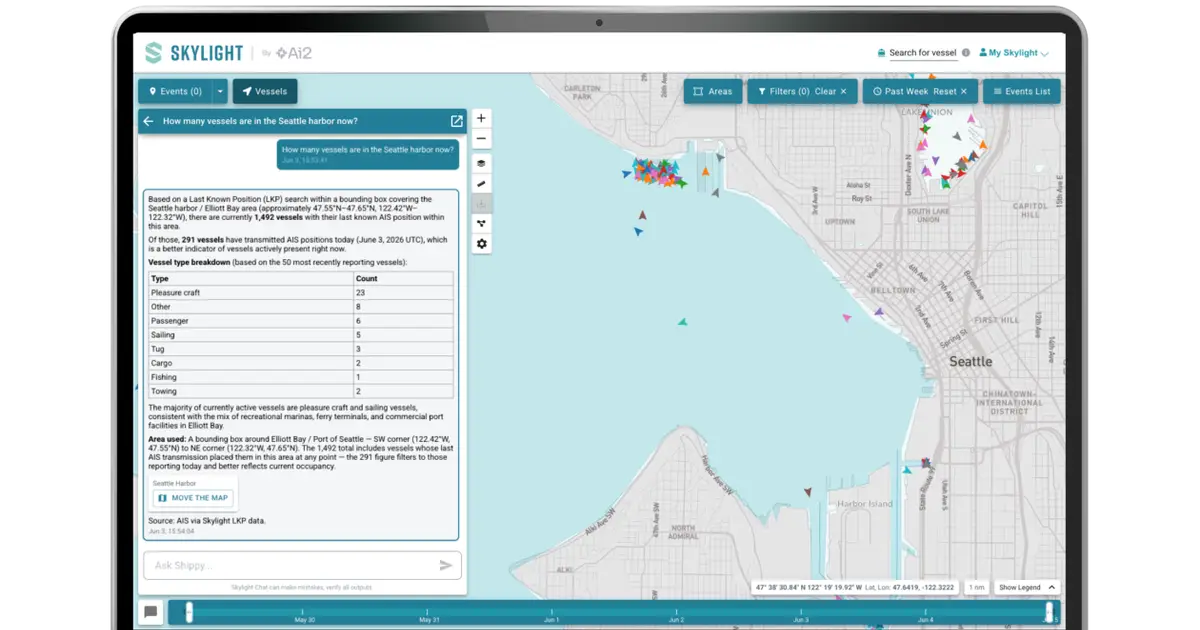 Ai2’s Skylight project launches ‘Shippy,’ an AI agent that dives into ocean data