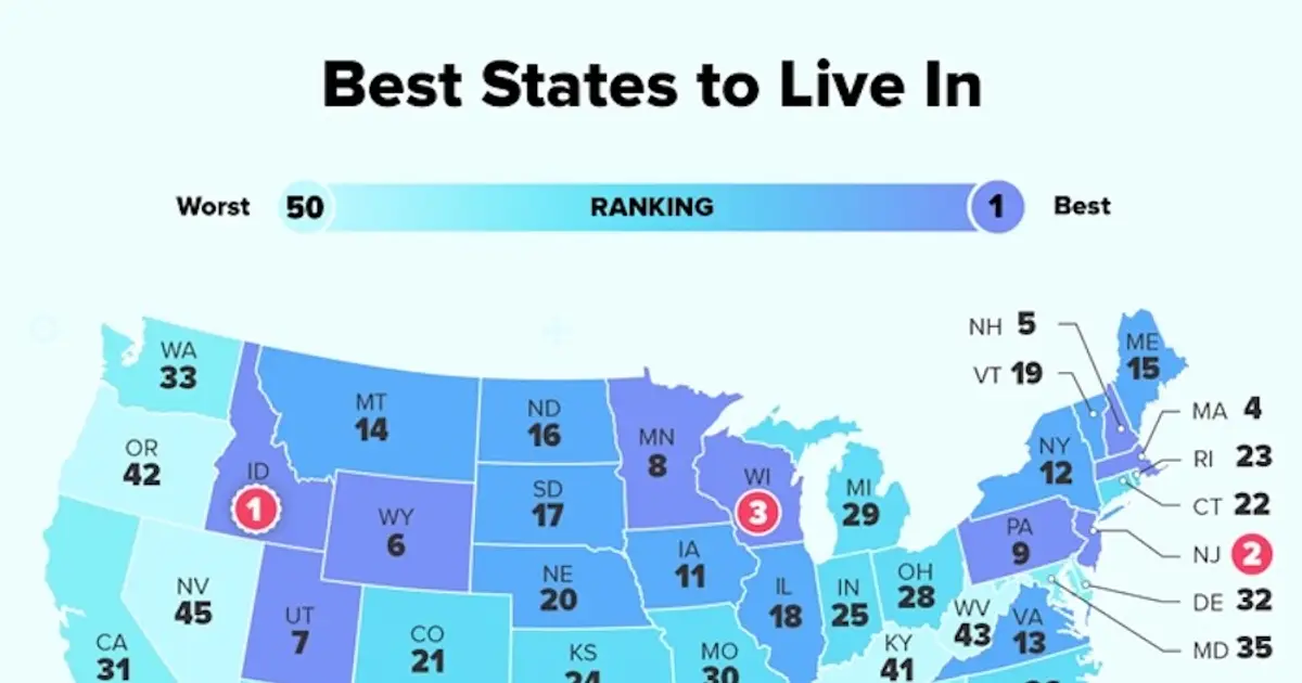 Washington state is way down the list in another ranking of the best places to live