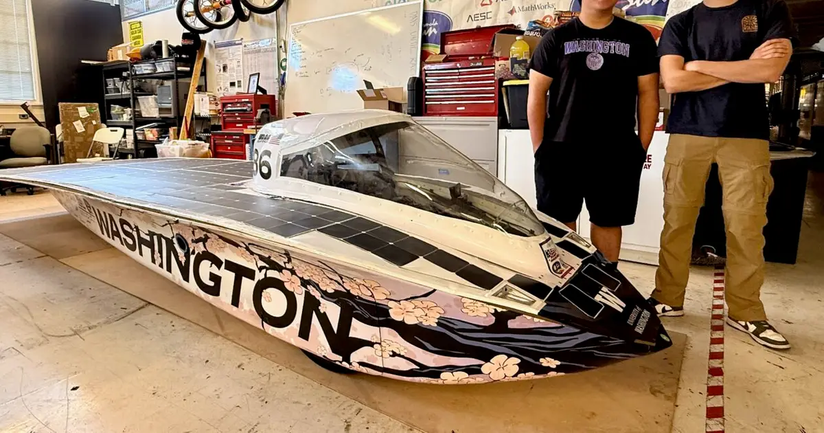 How UW’s solar vehicle team harnessed the sun and hard work to shine on the national stage