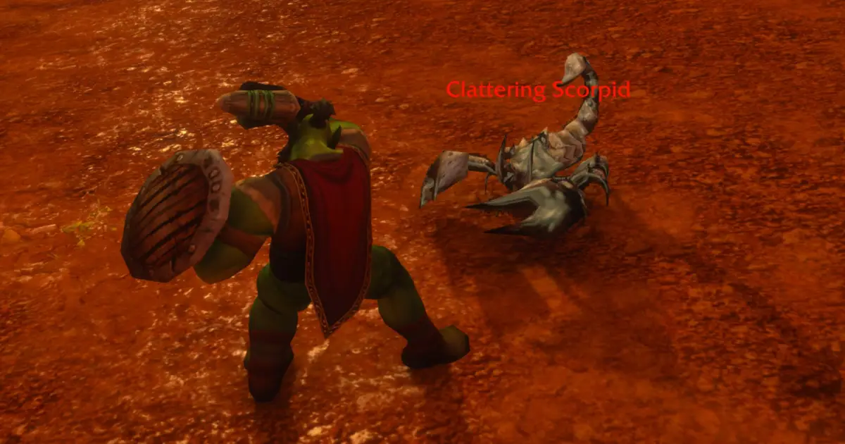 Join me in meditating on clubbing a WoW scorpion