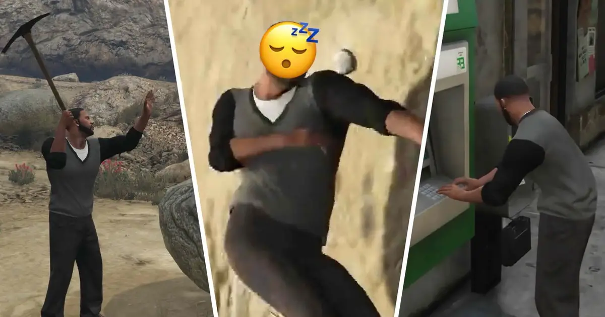 I modded GTA 5 into a life-sim RPG with mining, foraging, a mini-economy, and the ability to fall asleep in the middle of the road