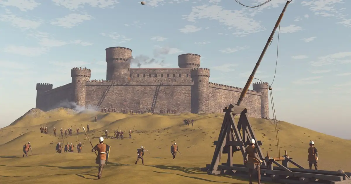 Shoutout to this particular skeleton, who researchers believe is the first confirmed case of being totally obliterated by a trebuchet