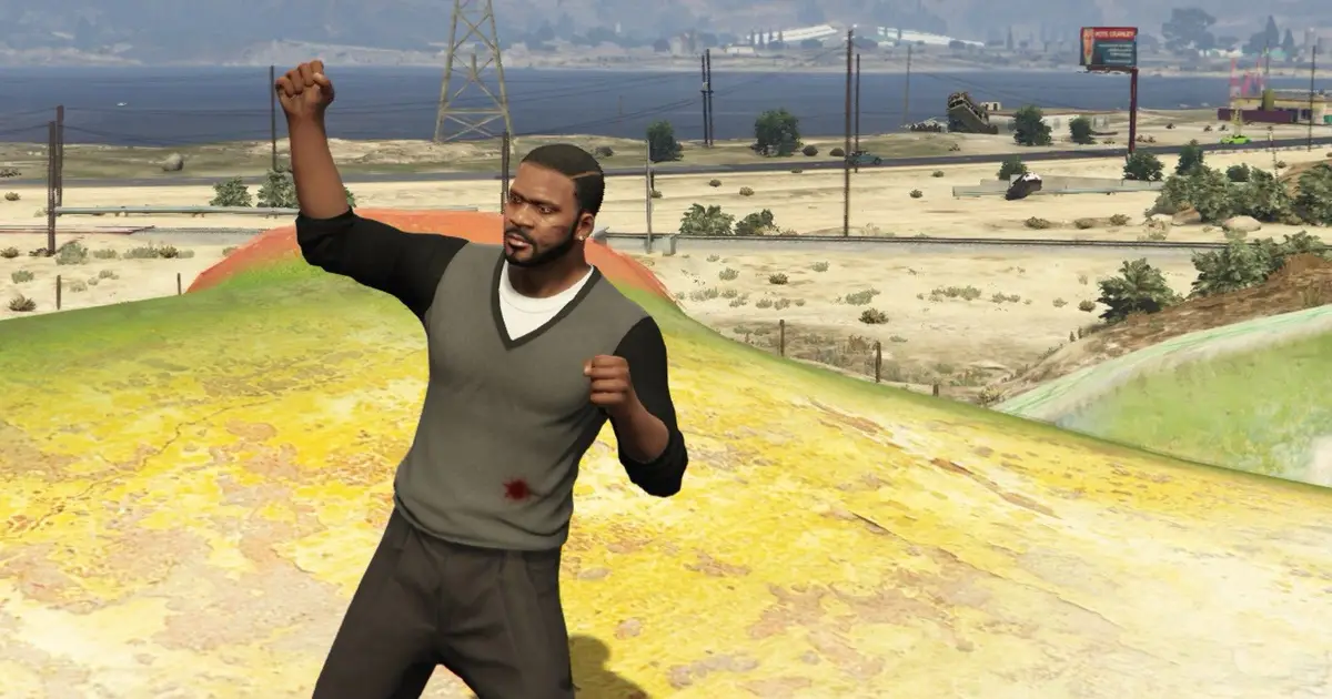 I am cavorting with a gazelle's grace in Grand Theft Auto 5