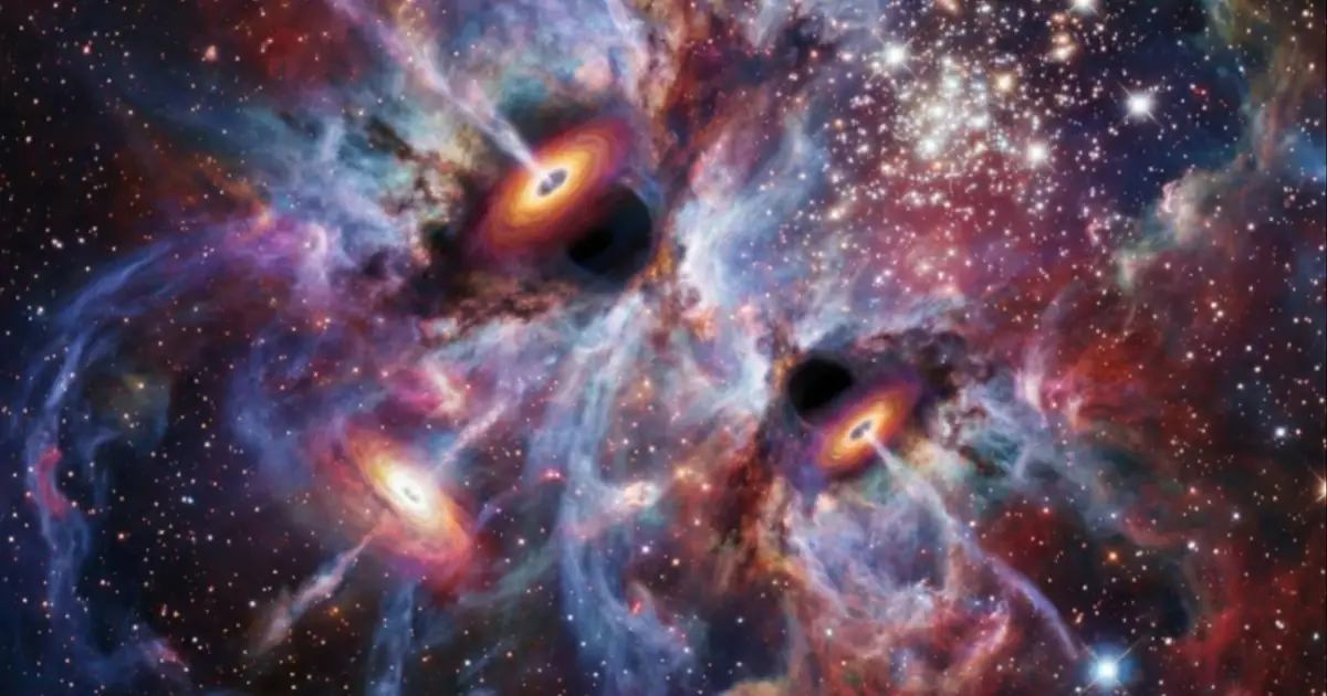 A black hole  feeding frenzy  could help explain a cosmic mystery uncovered by the James Webb Space Telescope