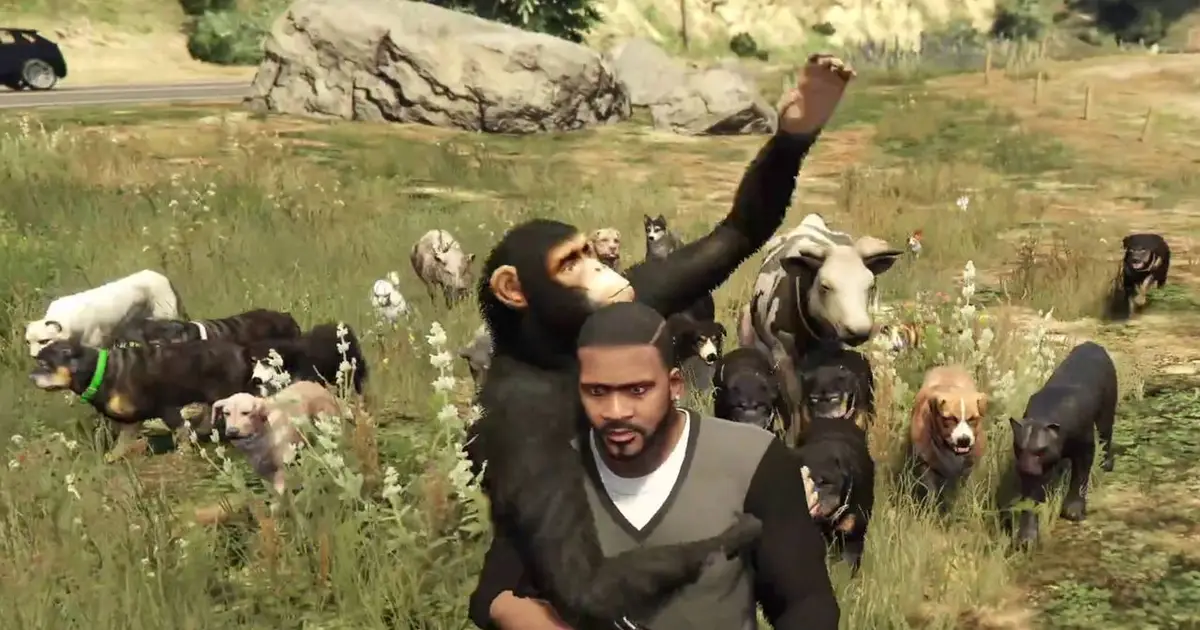 I have modded many dogs, several cows, 2 lions, and a chimpanzee into Grand Theft Auto 5, and they are all my friends