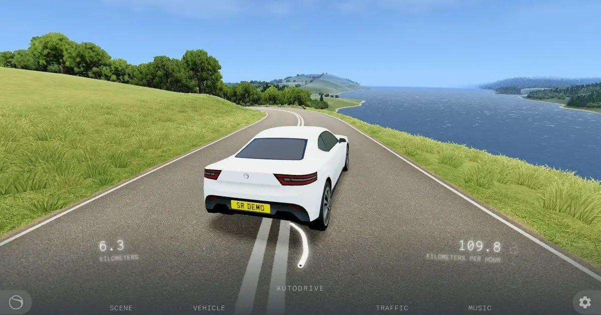 This chill procgen driving game has a very clever UI feature