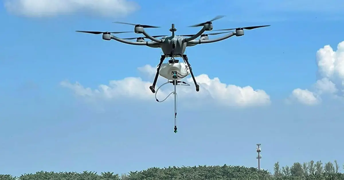 Japanese city deploys anti - bear drones as  human casualties at an all - time high  non - lethal spray can be delivered with 10cm accuracy radius , 1km range