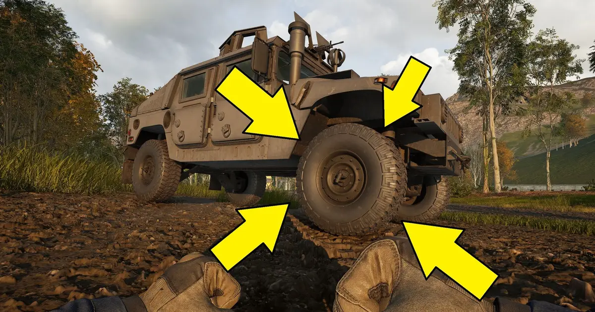 Shoot the tires, please