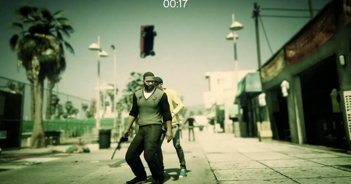 I added October-appropriate zombies to Grand Theft Auto 5