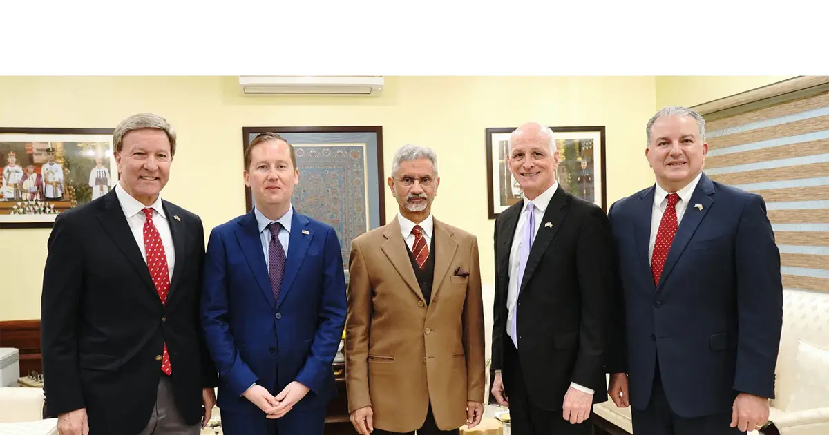 Jaishankar discusses ties , Indo - Pacific , Ukraine with US congressional delegation