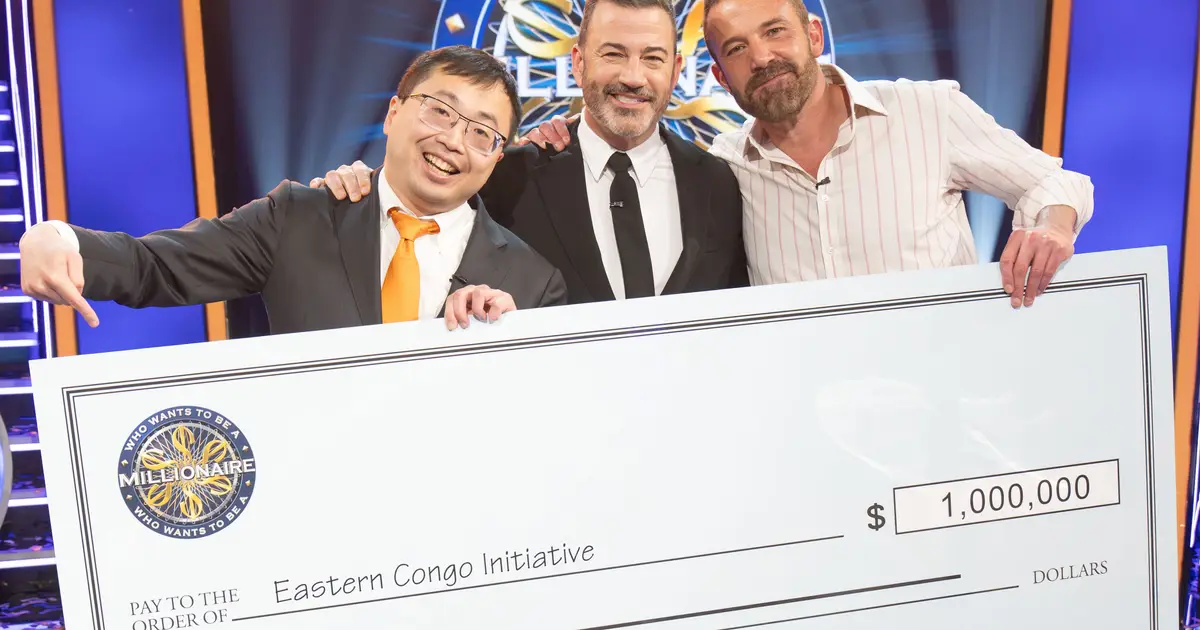 Ben Affleck Wins ‘Who Wants to Be a Millionaire’ For His Eastern Congo Initiative, Along With Jamie Ding