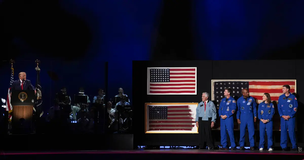 Donald Trump, In America 250 Speech, Salutes Veterans And Astronauts — And Attacks Communism– Update