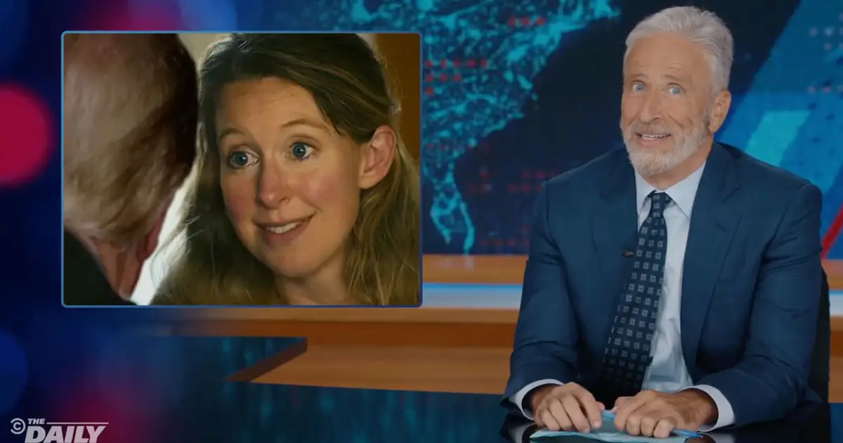 Jon Stewart Likens Donald Trump Aide Natalie Harp To Elizabeth Holmes In Viral ‘You Can See Everything’ Trailer