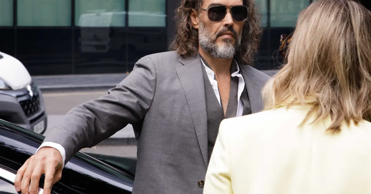 Russell Brand Arrives In London Court For Pre-Trial Hearing Before Rape Trial Begins Next Week