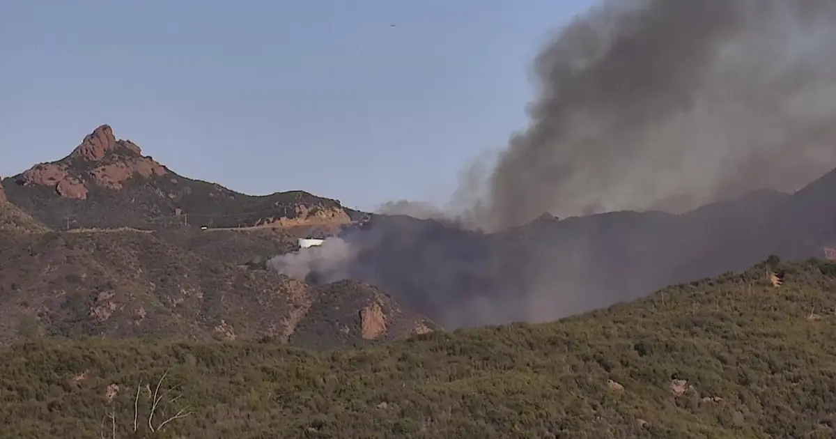 Bryson Fire Ignites Near Calamigos Ranch In Malibu
