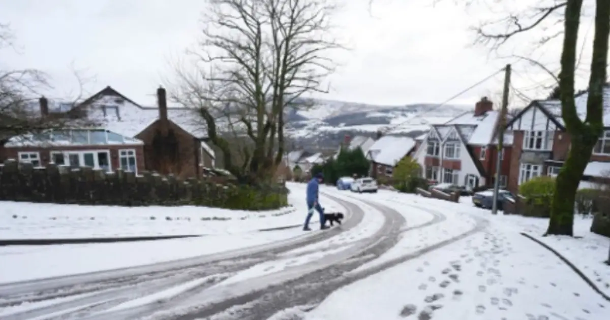 New united kingdom weather maps show 66 - hour snow bomb heading for Midlands