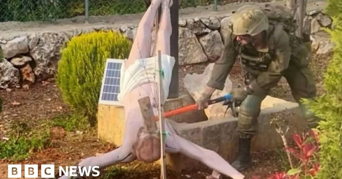 Outrage over Israeli soldier's vandalism of Jesus statue in Lebanon