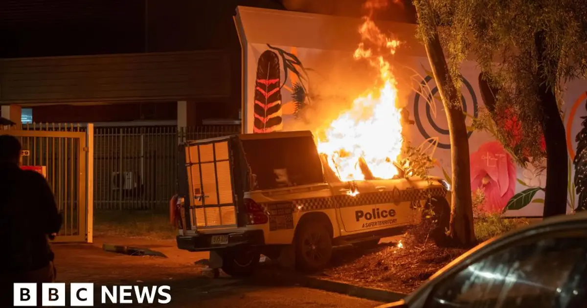 Violence in Australian town after arrest of man over girl's murder