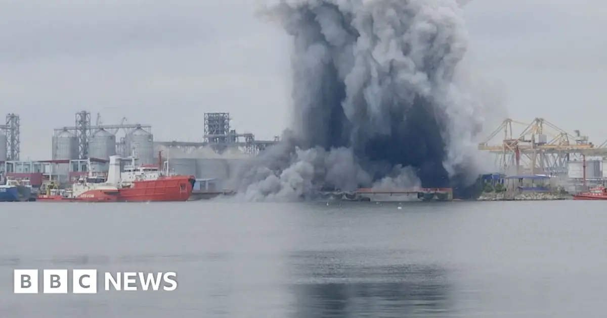 Ukraine strikes cargo ships and admits Romania drone blast as Putin prepares for key speech