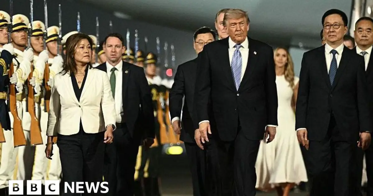 Trade, Iran and Taiwan on the agenda as Trump arrives in China for high-stakes talks with Xi