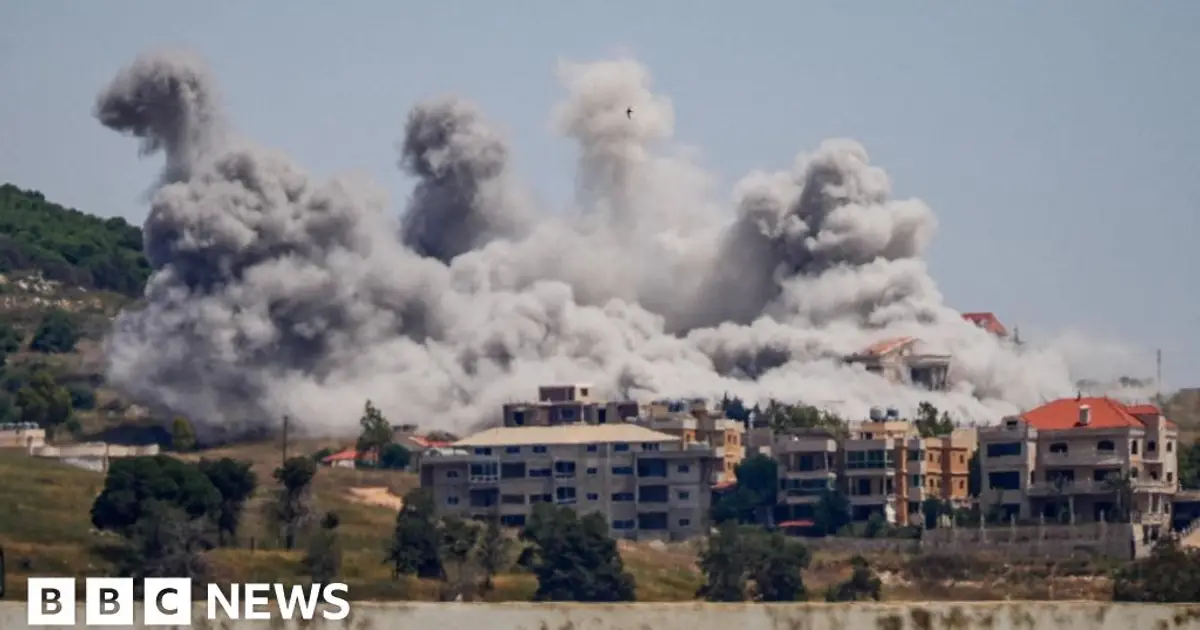 Israeli strikes kill nine in Lebanon as Hezbollah fires rockets over border